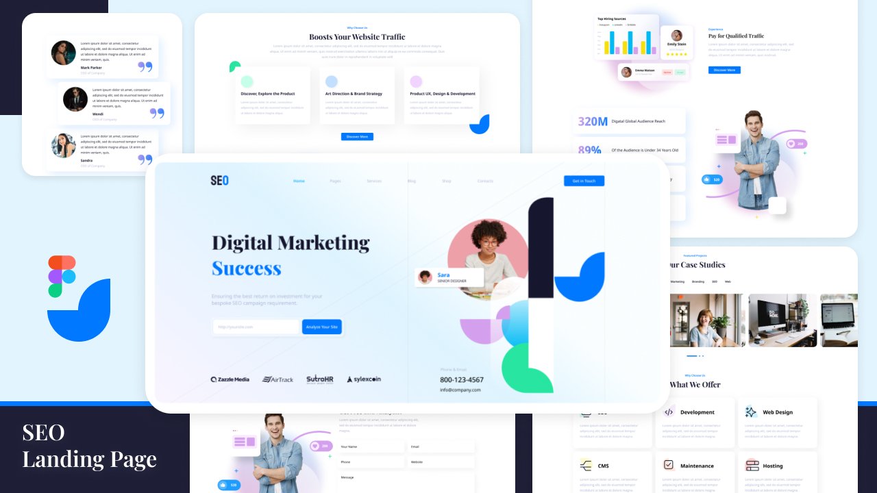 seo landing page design for digital marketing services in 2026