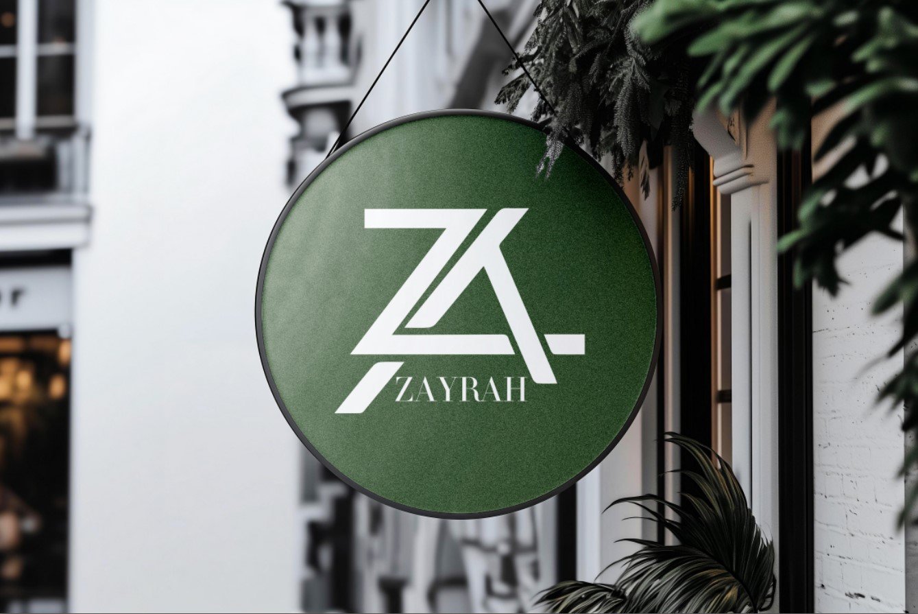 Zayrah logo design and premium brand identity in 2026