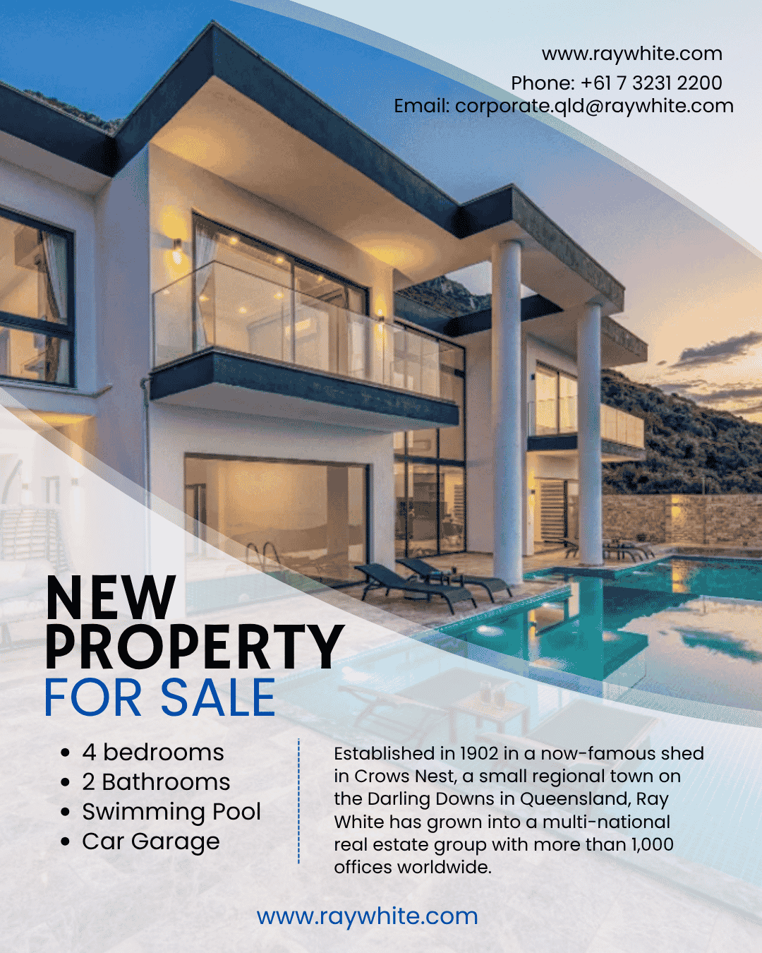 Ray White real estate company banner